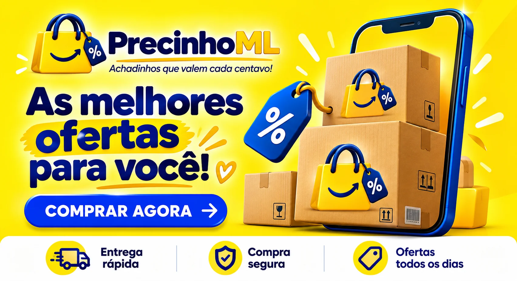Precinho ML - Achadinhos que valem cada centavo!